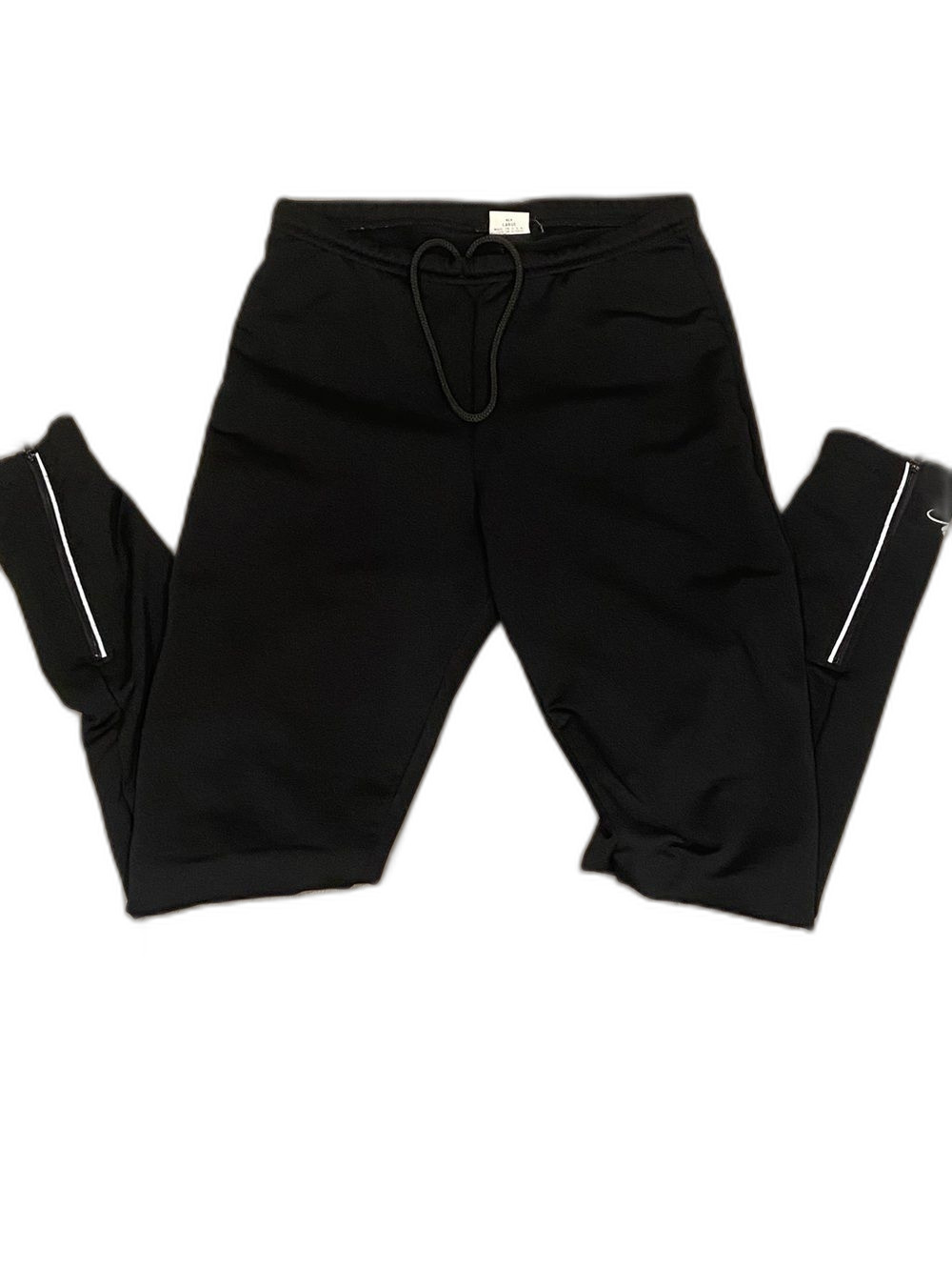 Mens Performance Jogger Pants Bicycle Cycling Bell Sweat Pants Adjustable Zip